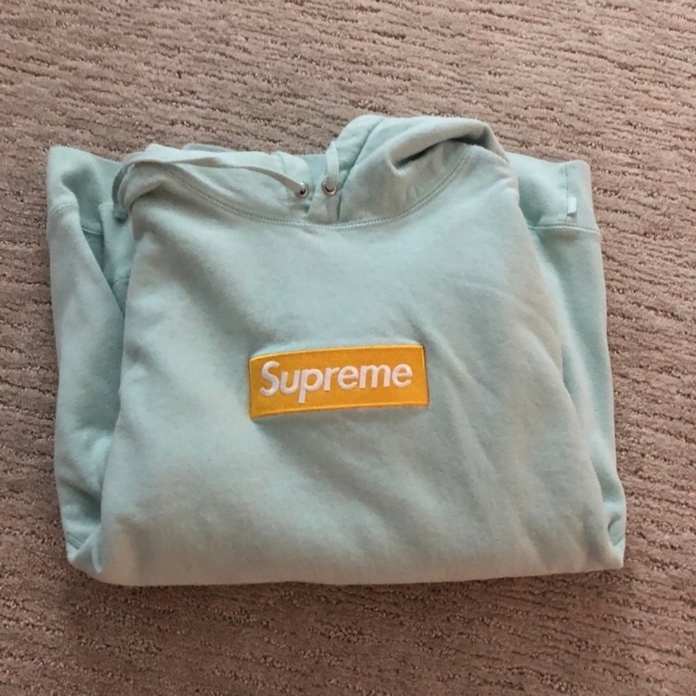 Supreme Blue Ice Bogo hoodie FW17